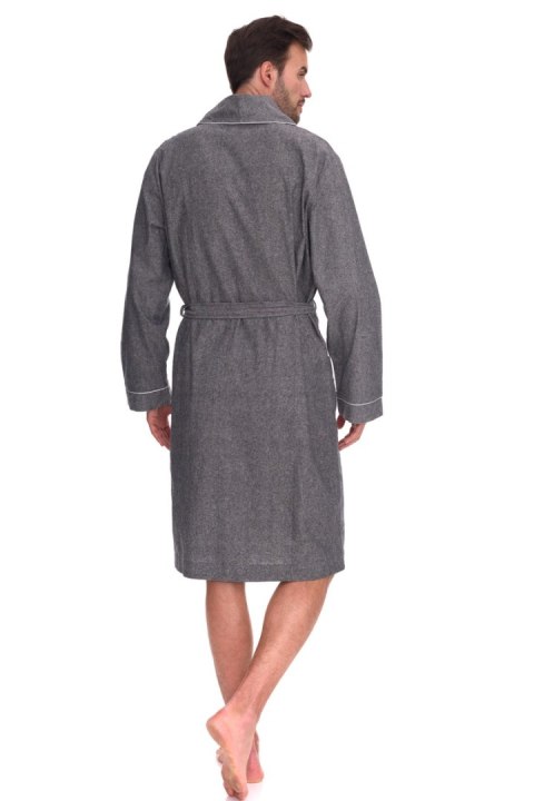 SZLAFROK MĘSKI 2532 - SZARY, XL L&L