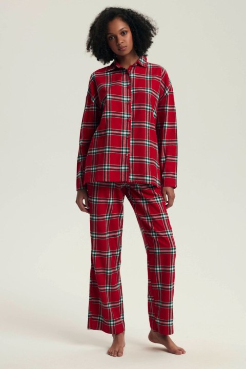 PIŻAMA DAMSKA DALISA 43716 AW25 - CZERWONY, 2XL HENDERSON LADIES