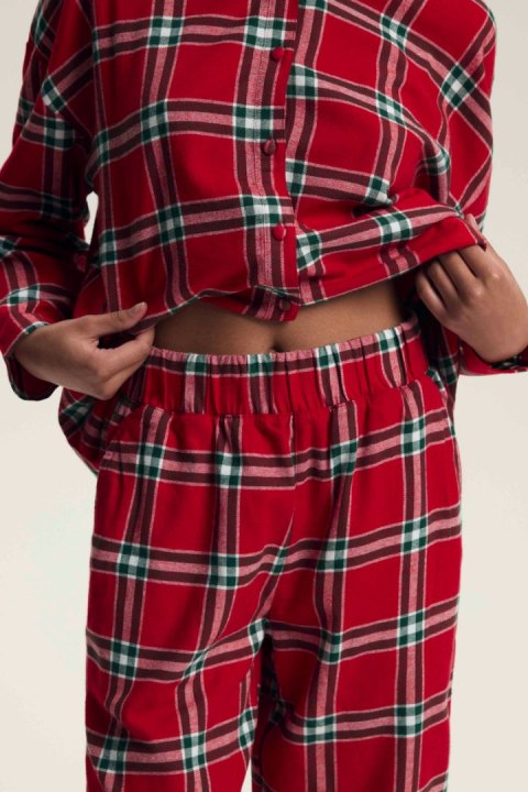 PIŻAMA DAMSKA DALISA 43716 AW25 - CZERWONY, L HENDERSON LADIES