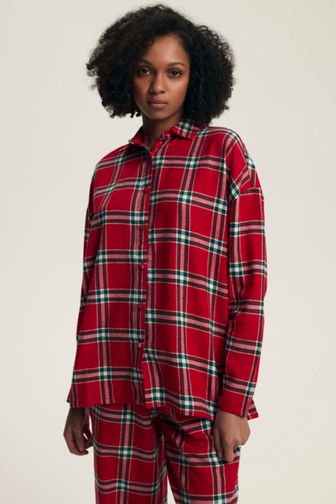 PIŻAMA DAMSKA DALISA 43716 AW25 - CZERWONY, M HENDERSON LADIES