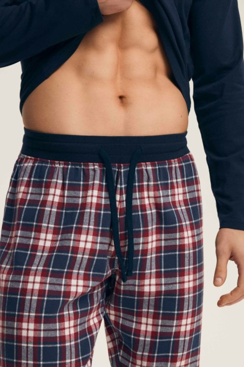 PIŻAMA MĘSKA NOIR 43457 AW25 - GRANAT, M, 59X HENDERSON