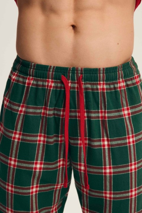 PIŻAMA MĘSKA NOUGAT 43459 AW25 - CZERWONY, M HENDERSON