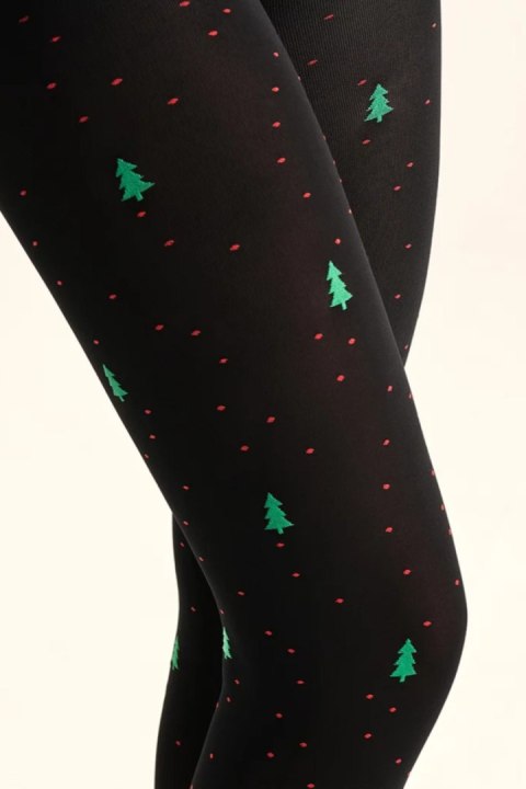 RAJSTOPY CHRISTMAS TREES 3D-6 - NERO, 6 GABRIELLA