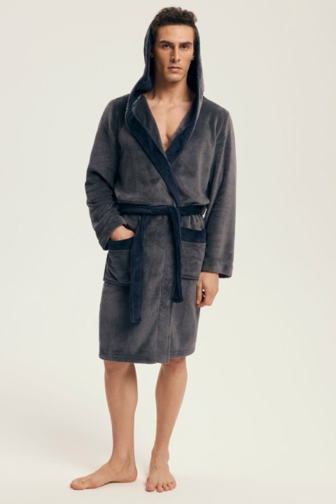 SZLAFROK MĘSKI NATCH 43377 AW25 - GRAFIT, M, 90X HENDERSON