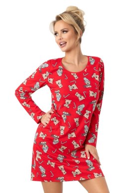 KOSZULA DAMSKA BEAR - RED, S DONNA
