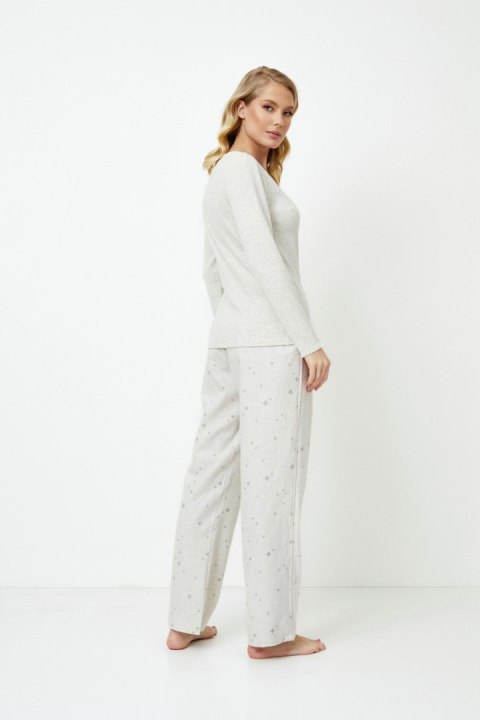 PIŻAMA DAMSKA DOREEN LONG - GREY, XXL ARUELLE