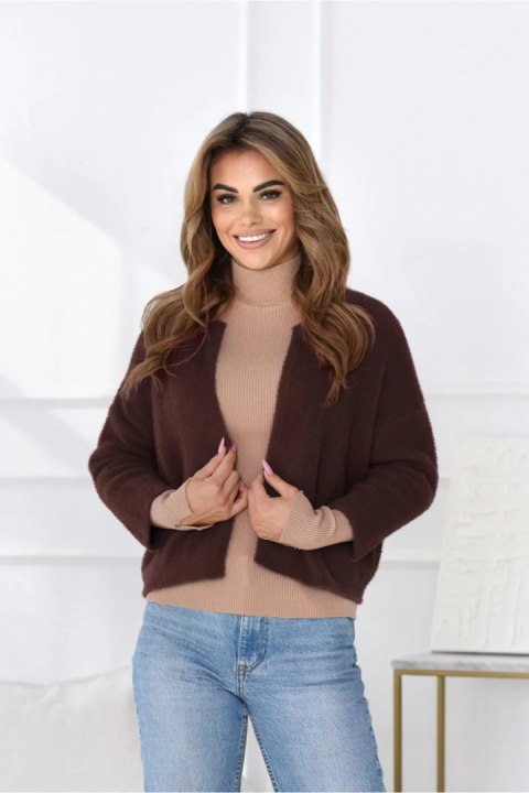 SWETER ALICE - CIEPŁY BEŻ, UNIWERSALNY, CB OFF PINK