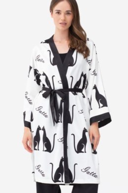 CATWALK szlafrok damski - BIAŁY, S/M GATTA BODYWEAR