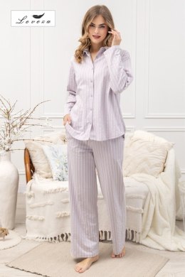 PIŻAMA DAMSKA JUDYTA 1613 - LILIOWY, 2XL LEVEZA