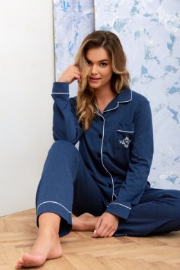 PIŻAMA DAMSKA MARINA 794 - GRANAT, XL LEVEZA