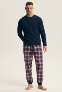 PIŻAMA MĘSKA NOIR 43457 AW25 - CZARNY, 2XL, 99X HENDERSON