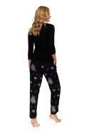 PIŻAMA DAMSKA PM.7178 J/24 - CZARNY, M DOCTOR NAP