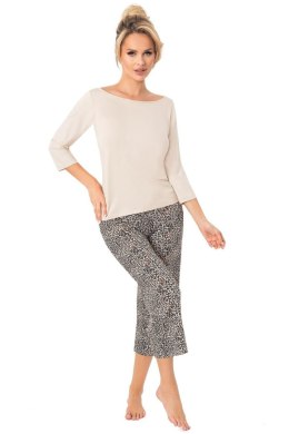 Piżama damska OMARI 3/4 - BEIGE, XXL DONNA