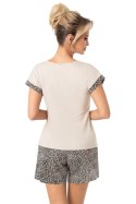Piżama damska OMARI short - BEIGE, L DONNA