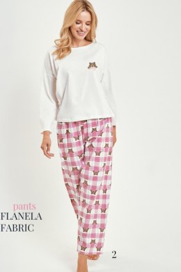 3441 PIŻAMA DAMSKA DŁUGA ASTRID S-XL - BEŻ, M TARO