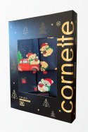 KOMPLET ŚWIĄTECZNY 6-PACK - GRANAT, M, 913/01 CORNETTE