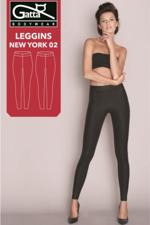 Leggings New York 02 - CZARNY, M GATTA BODYWEAR