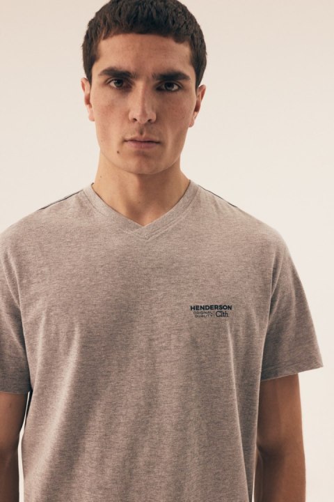 PIŻAMA MĘSKA DORM 42618 SS25 - GRANAT-SZARY, XL HENDERSON