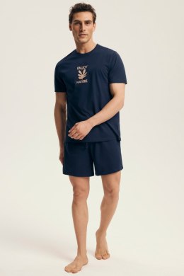 PIŻAMA MĘSKA LEGEND 43462 AW25 - GRANAT, 2XL, 59X HENDERSON