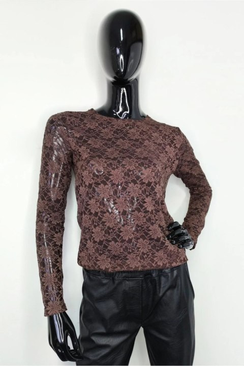 BLUZKA AIKO - CZARNY, L, CZA OFF PINK