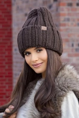 CZAPKA P-030n - JASNY BRĄZ, UNIWERSALNY OFF PINK