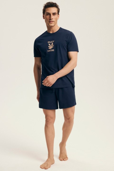 PIŻAMA MĘSKA LEGEND 43462 AW25 - ZIELONY-GRANAT, 2XL, 97X HENDERSON