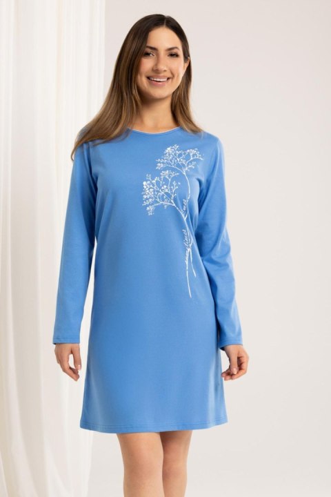 KOSZULA DAMSKA 160 J/25 - NIEBIESKI, M, 1 REGINA