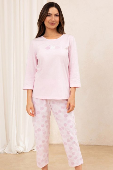 PIŻAMA DAMSKA 702 J/25 - RÓŻOWY, M, 2 REGINA