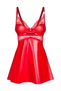 ALIOSA KOSZULKA I STRINGI - CZERWONY, L/XL OBSESSIVE