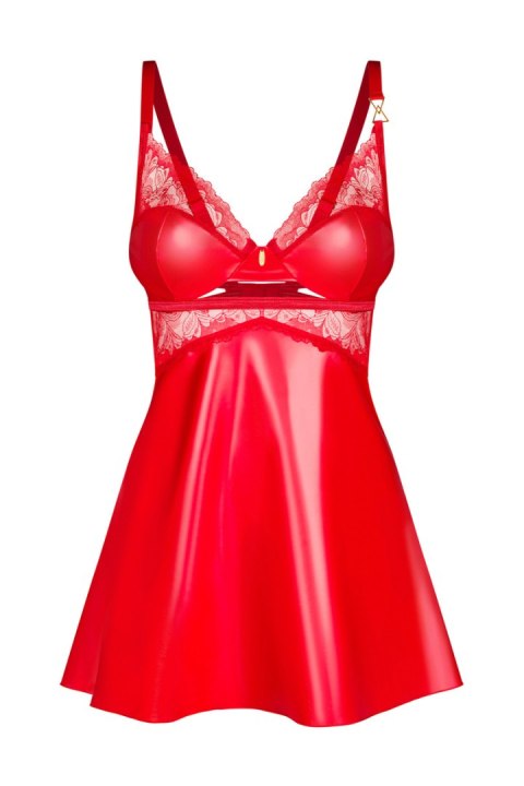 ALIOSA KOSZULKA I STRINGI - CZERWONY, L/XL OBSESSIVE