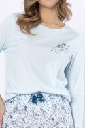 PIŻAMA DAMSKA BOGUSIA 1639 - BABY BLUE, L LEVEZA