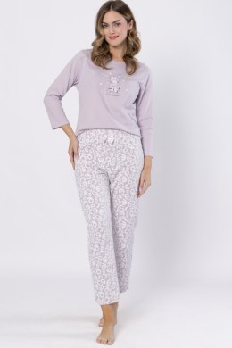 PIŻAMA DAMSKA ZOFIA 1614 - LILIOWY, L LEVEZA