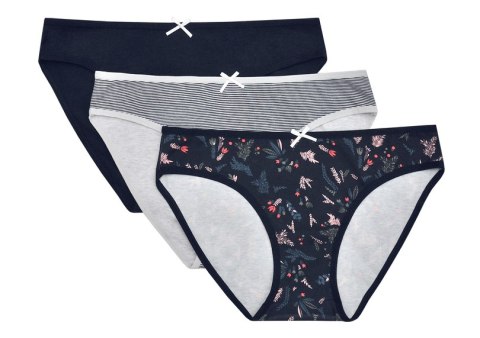 FIGI DAMSKIE 3PAK MI-MI 36508 JESIEŃ 2020 - CZARNY-CZERWONY-SZARY, XL, K028 HENDERSON LADIES