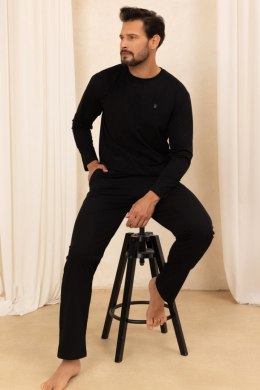 PIŻAMA MĘSKA 493 BIG J/25 - CZARNY, 2XL, 1 REGINA