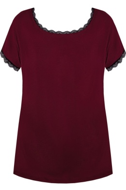 BLUZKA MARGOT GŁADKA PG 71 - BURGUND, XL NIPPLEX