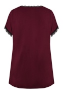 BLUZKA MARGOT GŁADKA PG 71 - BURGUND, XL NIPPLEX