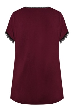 BLUZKA MARGOT GŁADKA PG 71 - BURGUND, XL NIPPLEX
