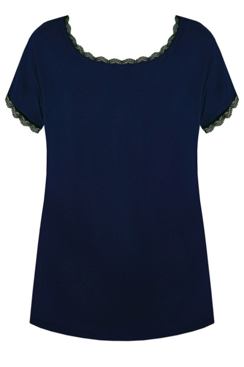 BLUZKA MARGOT GŁADKA PG 71 - GRANATOWY, L NIPPLEX