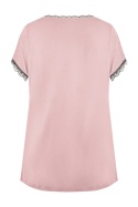 BLUZKA MARGOT GŁADKA PG 71 - RÓŻOWY, 2XL NIPPLEX
