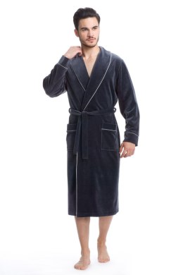 SZLAFROK MĘSKI 020 - GRAFIT, 2XL DOROTA