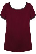 BLUZKA MARGOT GŁADKA PG 71 - CZARNY, 2XL NIPPLEX