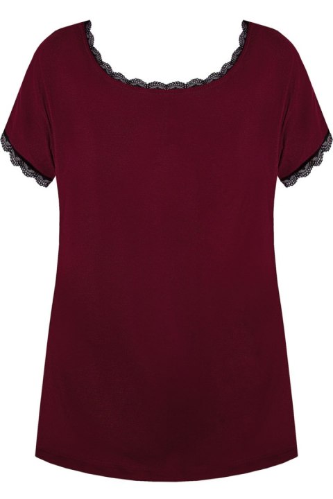 BLUZKA MARGOT GŁADKA PG 71 - GRANATOWY, L NIPPLEX