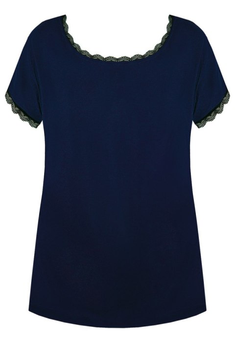 BLUZKA MARGOT GŁADKA PG 71 - GRANATOWY, L NIPPLEX