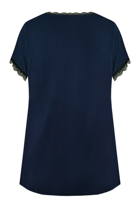 BLUZKA MARGOT GŁADKA PG 71 - GRANATOWY, L NIPPLEX