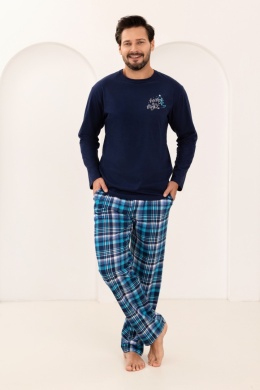 PIŻAMA MĘSKA 507 BIG J/25 - GRANATOWY, 2XL, 2 REGINA