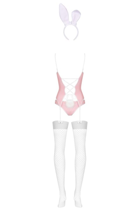 Bunny suit kostium - RÓŻOWY, L/XL OBSESSIVE