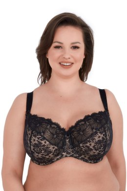 BIUSTONOSZ SOFT CHANTAL MAXI 534 CZARNY - CZARNY AŻUR, 90K GAIA