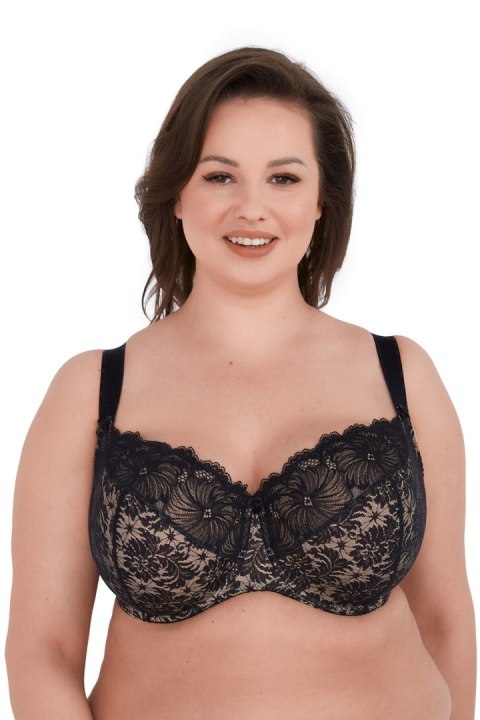 BIUSTONOSZ SOFT CHANTAL MAXI 534 CZARNY - CZARNY AŻUR, 95I GAIA