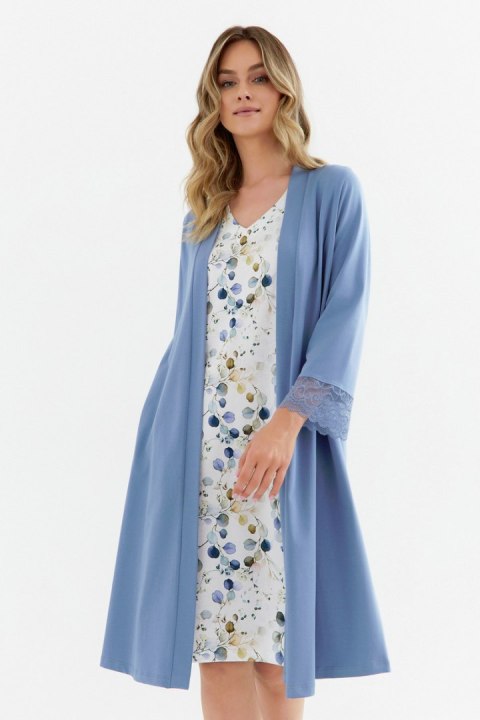 SZLAFROK DAMSKI 402 CANA 2XL - NIEBIESKI, XXL CANA