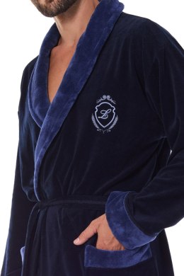 SZLAFROK MĘSKI DIEGO 2458 - NIEBIESKI, XL, 1 L&L